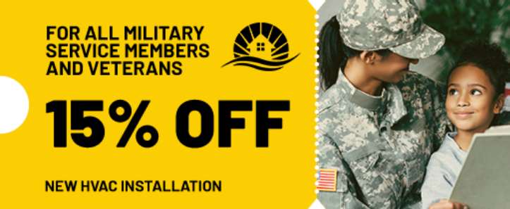 Coupon 15% off for service members and veterans